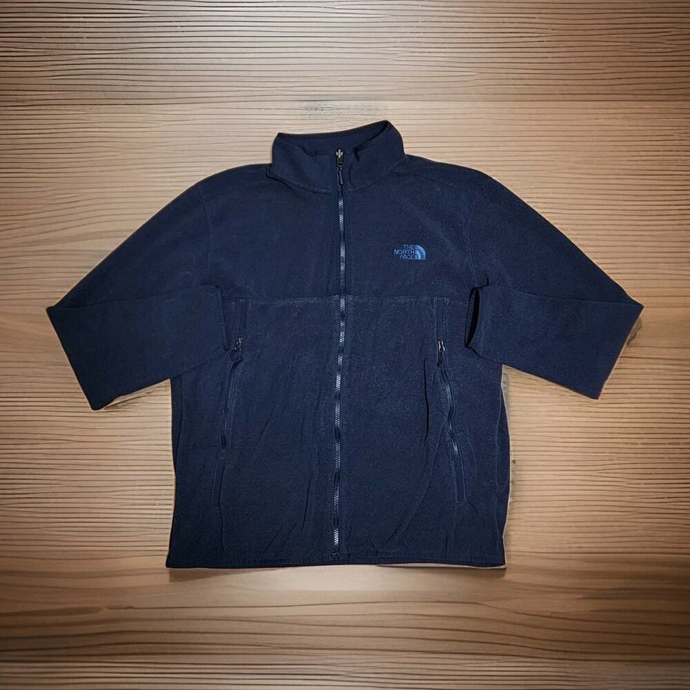 The North Face Glacier Alpine Men's XL Full Zip Pullover Fleece Jacket Navy Blue